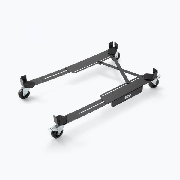 OnStage Heavy-Duty Rolling Caster Base in black, designed for easy transport of amplifiers