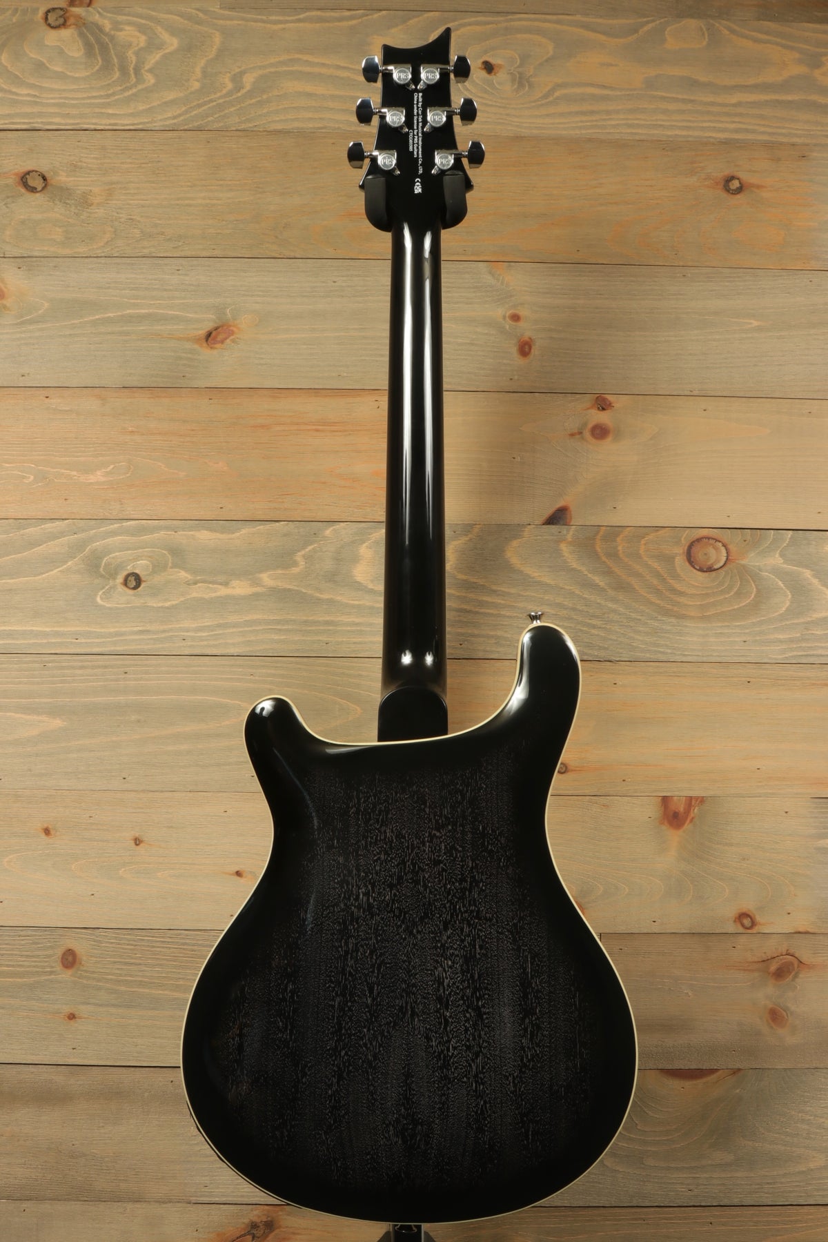 PRS SE Hollowbody Standard Piezo Doghair, back view, excellent condition with hard case