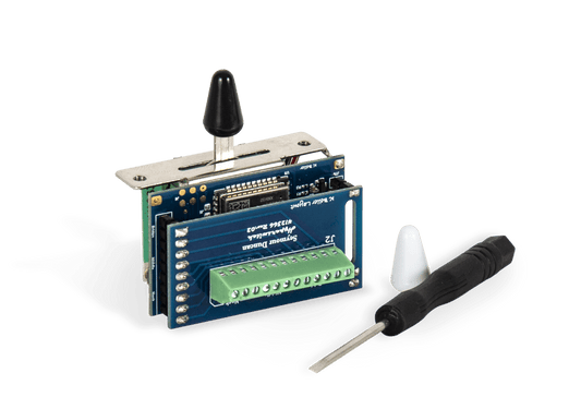 Seymour Duncan HyperSwitch BT 5-way switch with mounting hardware and screwdriver for guitar customization