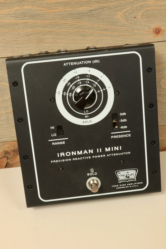 Tone King Ironman II Mini 30-Watt Power Attenuator in Black with Front Controls - Excellent Condition