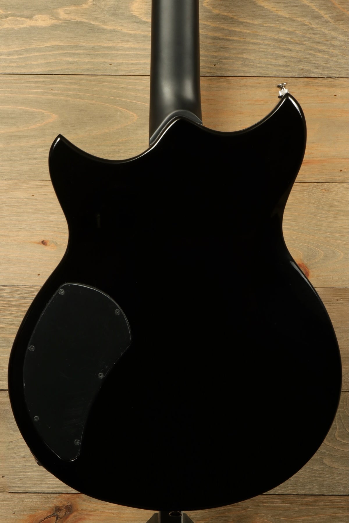 Yamaha Revstar Element RSE20 Electric Guitar Black, back view with smooth finish