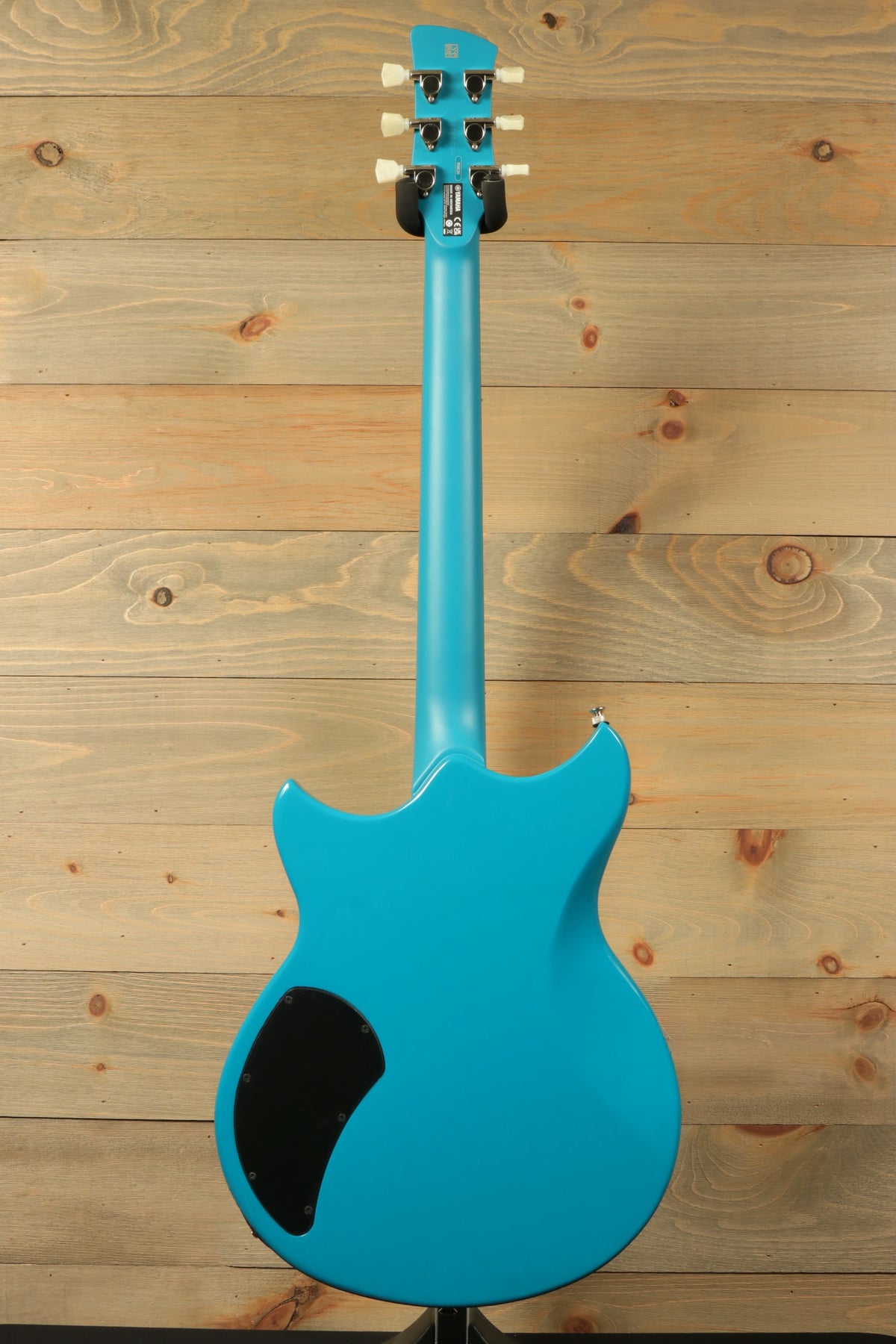 Yamaha Revstar Standard RSS20 Electric Guitar Swift Blue, back view showcasing its sleek finish