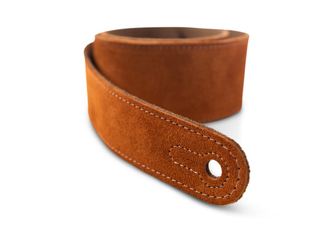 Taylor Strap,Embroidered Suede,Honey,2.5"