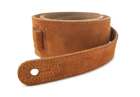 Taylor Strap,Embroidered Suede,Honey,2.5"