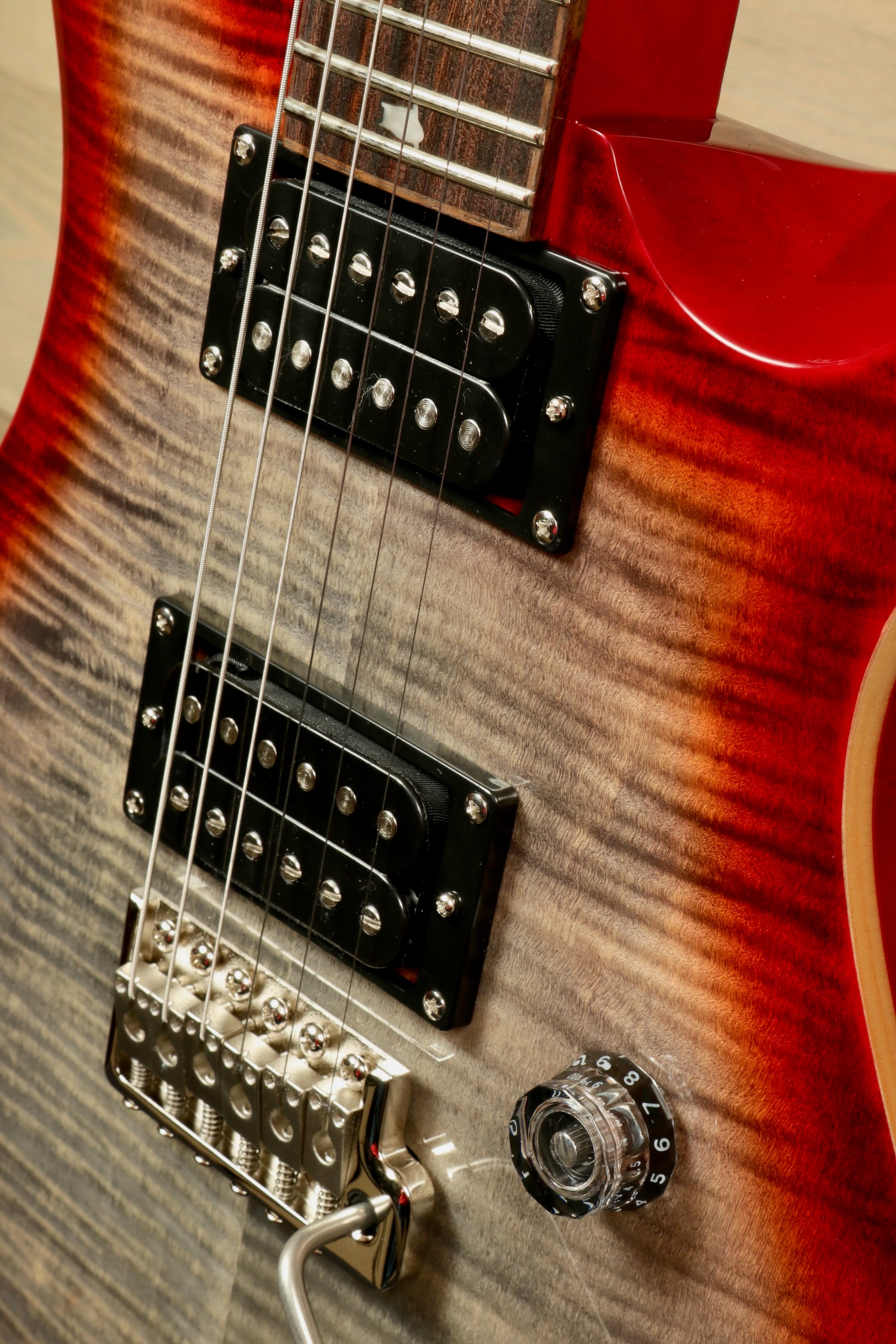 PRS SE Custom 24 Charcoal Cherry Burst