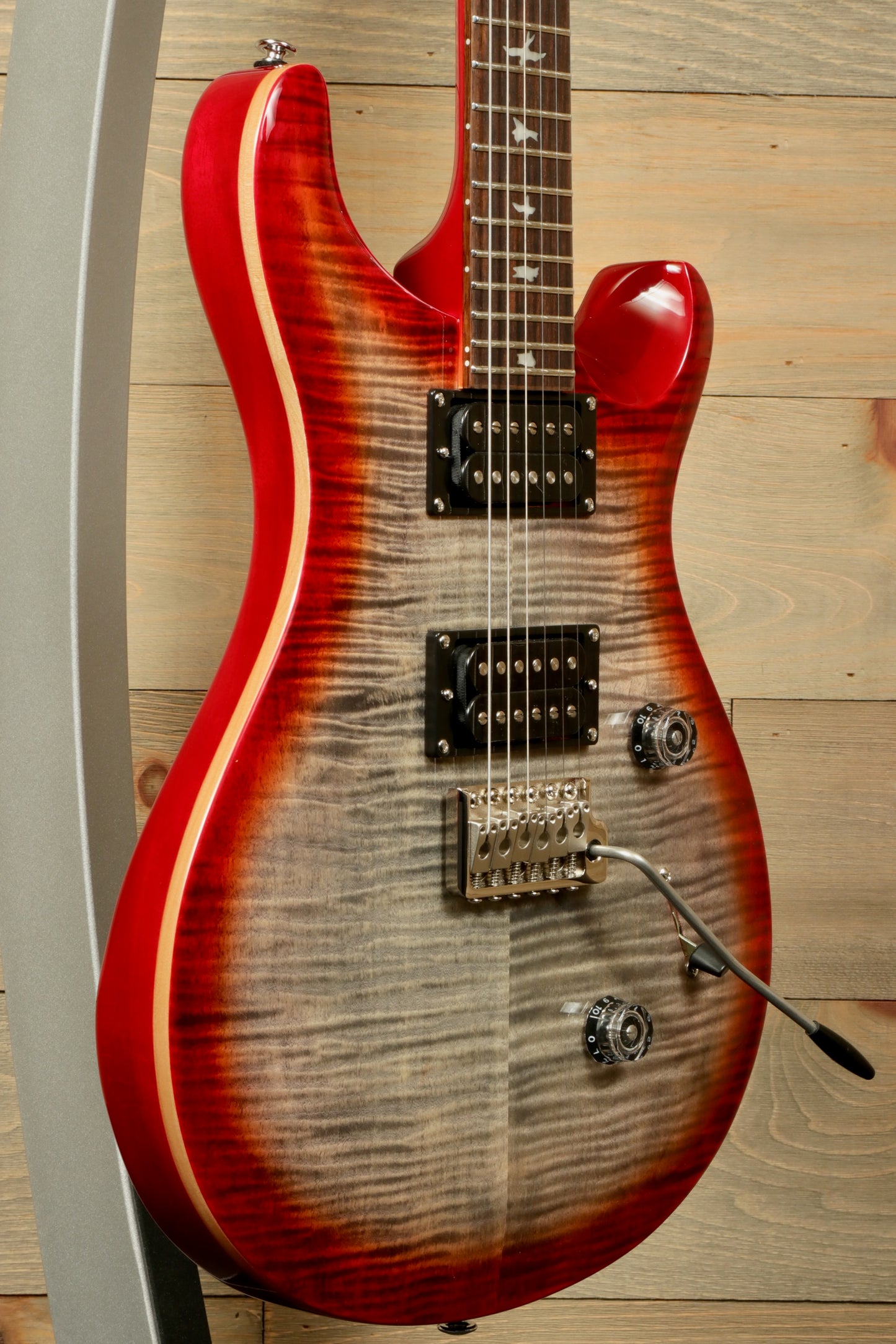 PRS SE Custom 24 Charcoal Cherry Burst