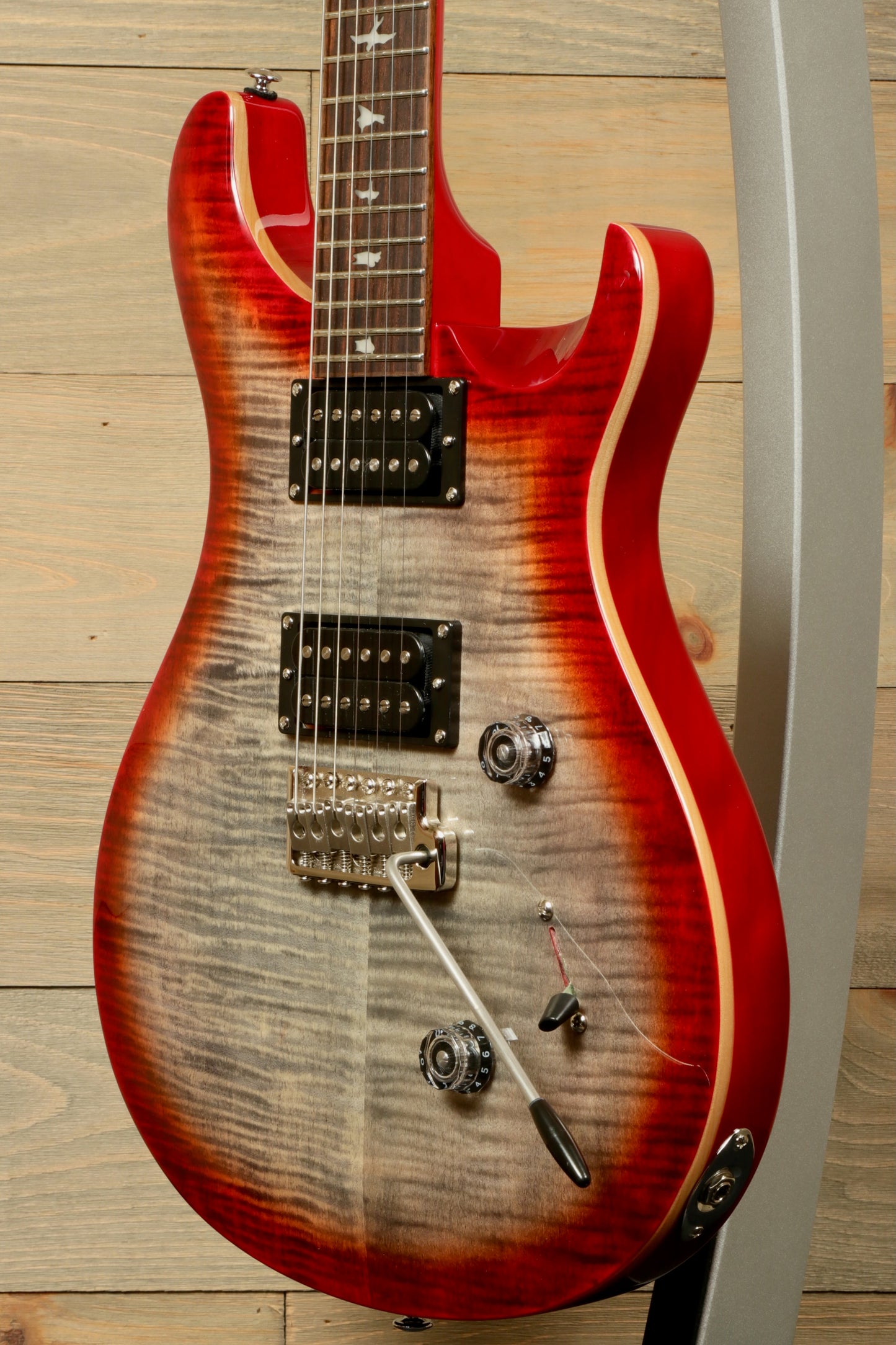 PRS SE Custom 24 Charcoal Cherry Burst