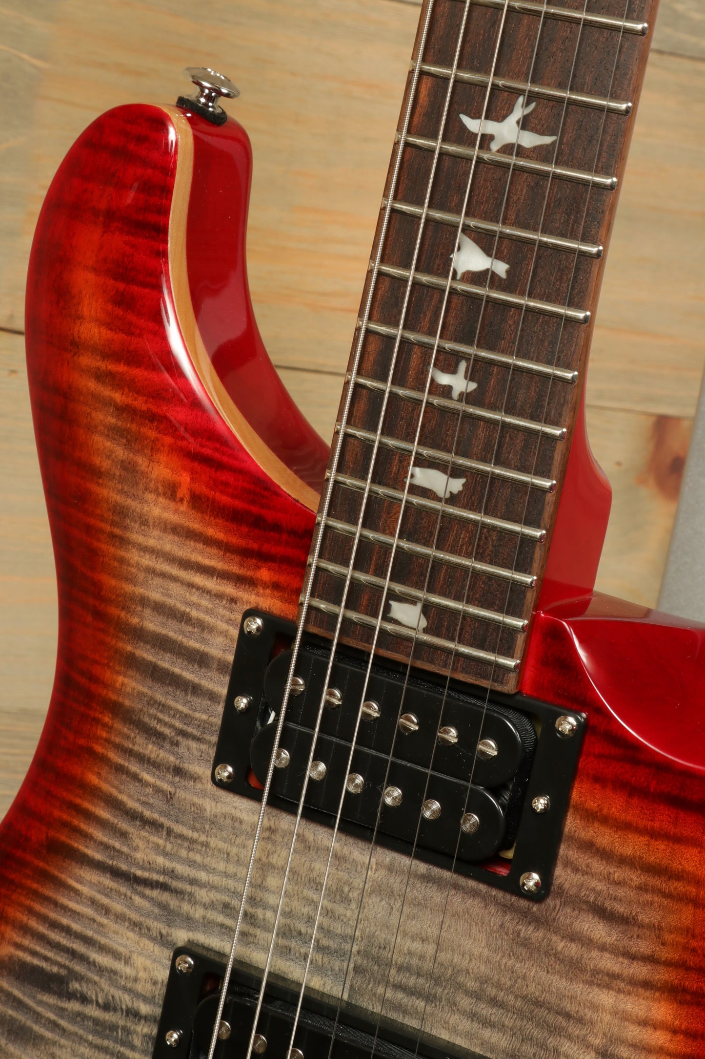 PRS SE Custom 24 Charcoal Cherry Burst