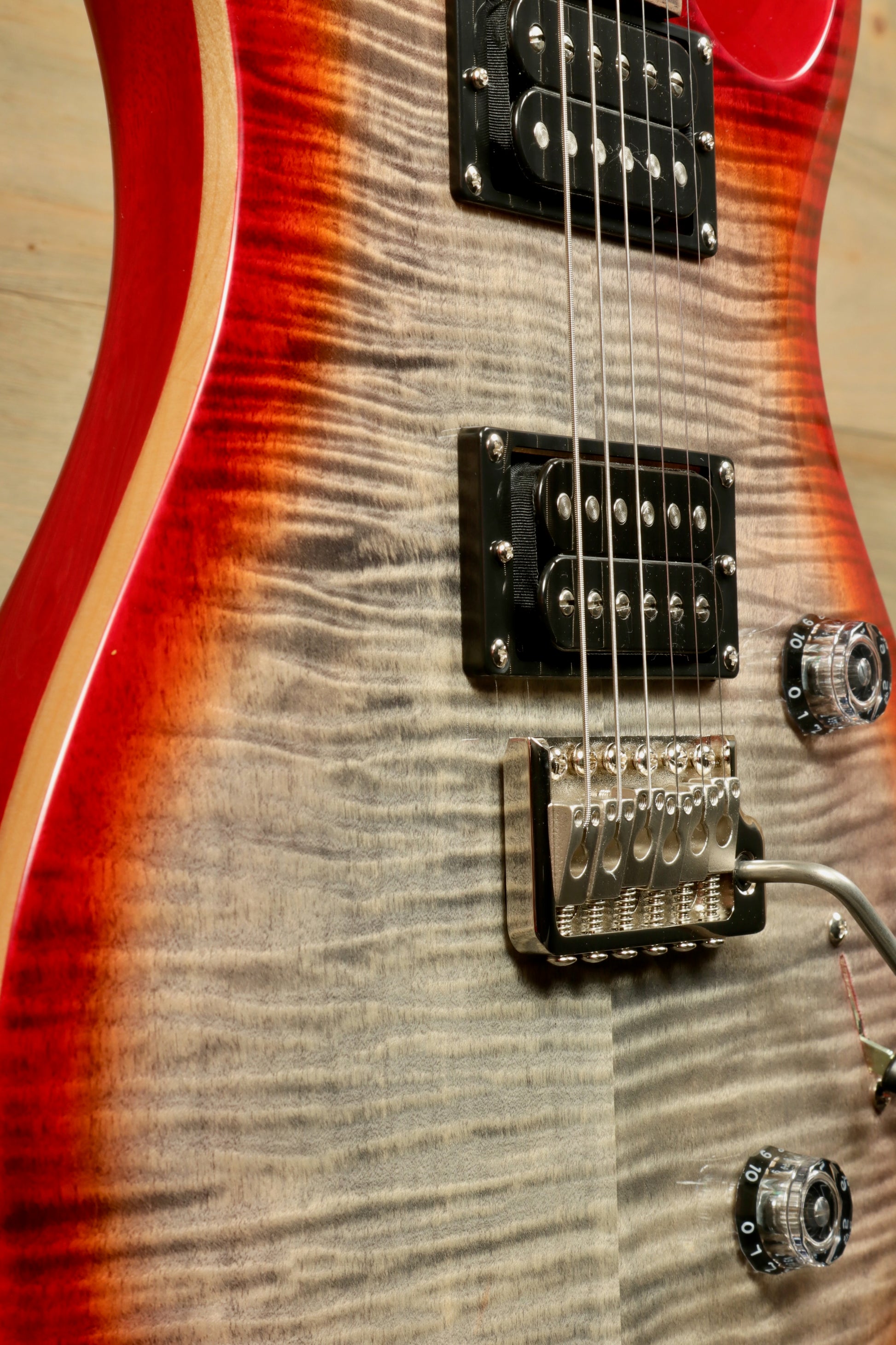 PRS SE Custom 24 Charcoal Cherry Burst