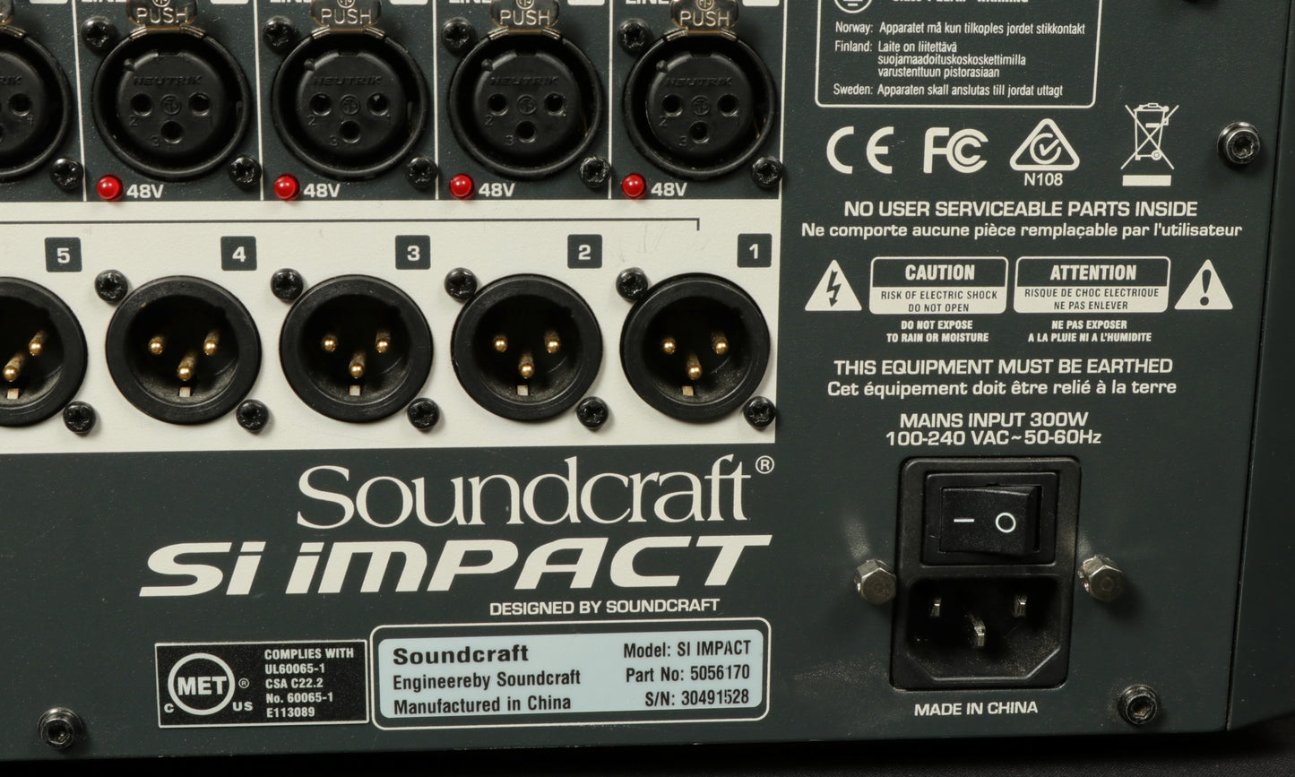 Soundcraft Si Impact Mixer 32 Channel (USED)