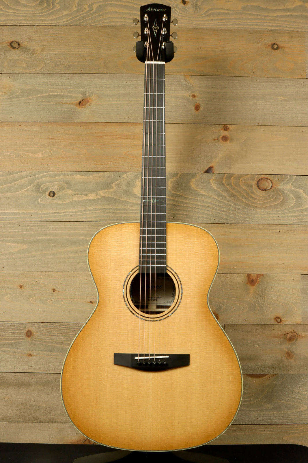 Alvarez LF70e Daybreak acoustic electric guitar in natural finish, front view