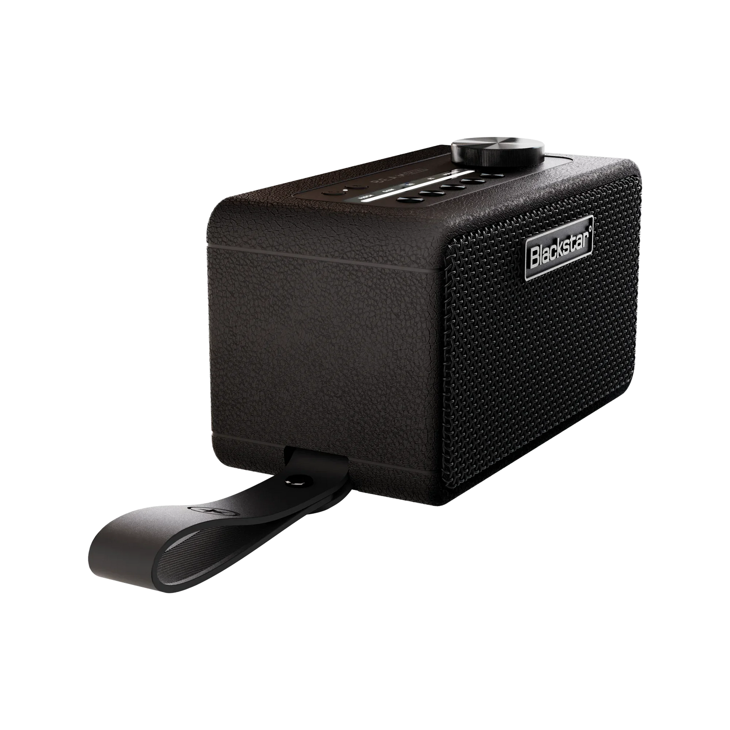 Blackstar Mini Smart Desktop Guitar Amplifier in black with a compact design and top control panel