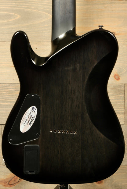 Schecter Guitar Research Hellraiser Hybrid PT-7 Electric Guitar Transparent Black
