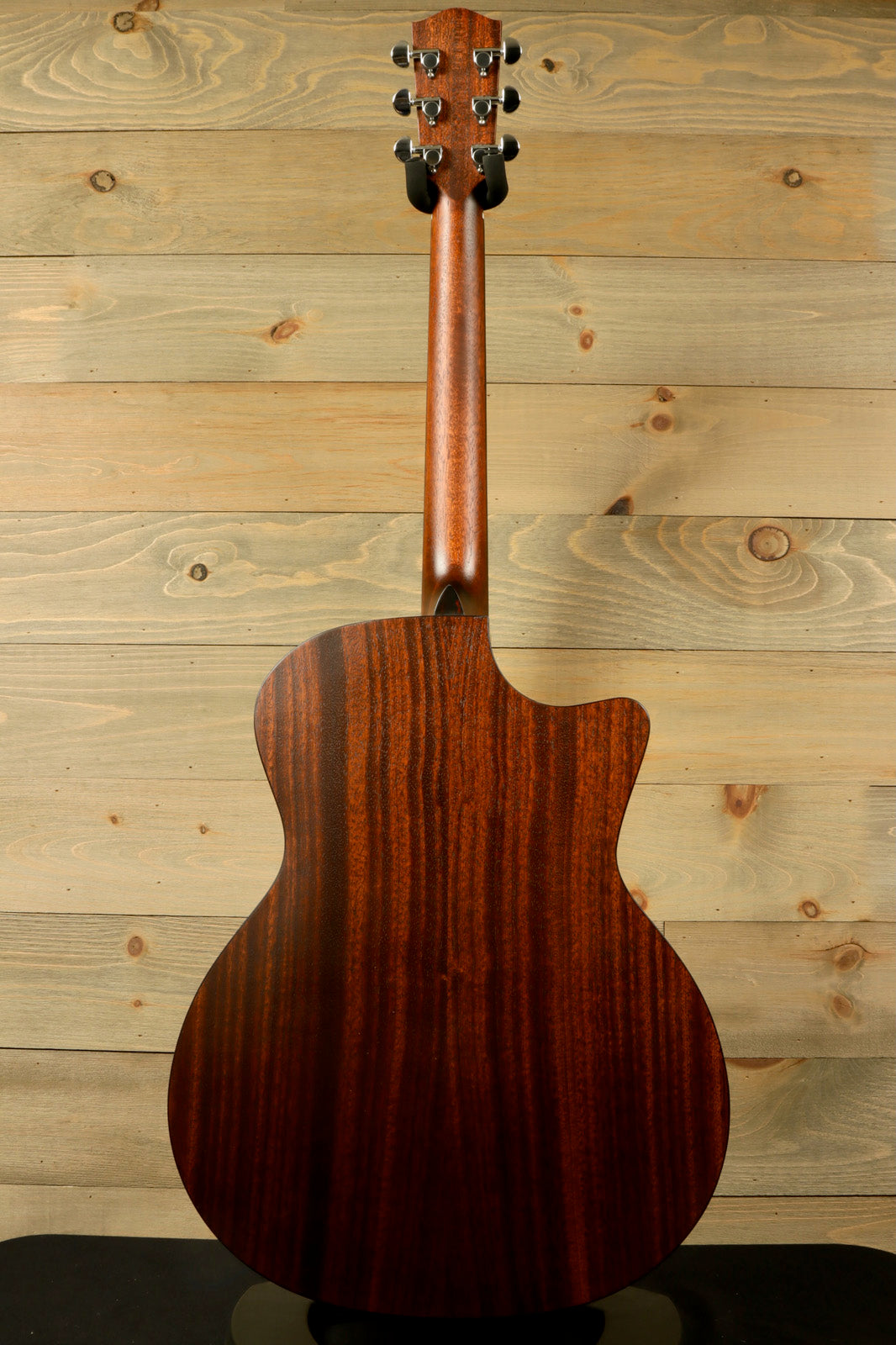 Eastman AC122L-1CE acoustic electric guitar, mahogany back, sleek front view