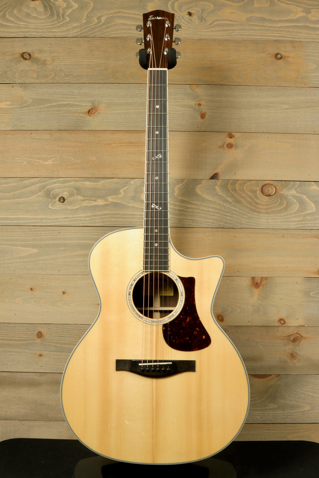 Eastman AC422CE Grand Auditorium Cutaway Acoustic Electric Guitar with Natural Finish and Mahogany Neck