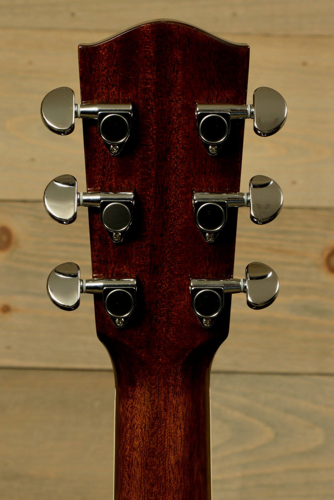 Eastman AC422CE Grand Auditorium Cutaway Acoustic Electric Guitar Headstock with Six Tuning Machines