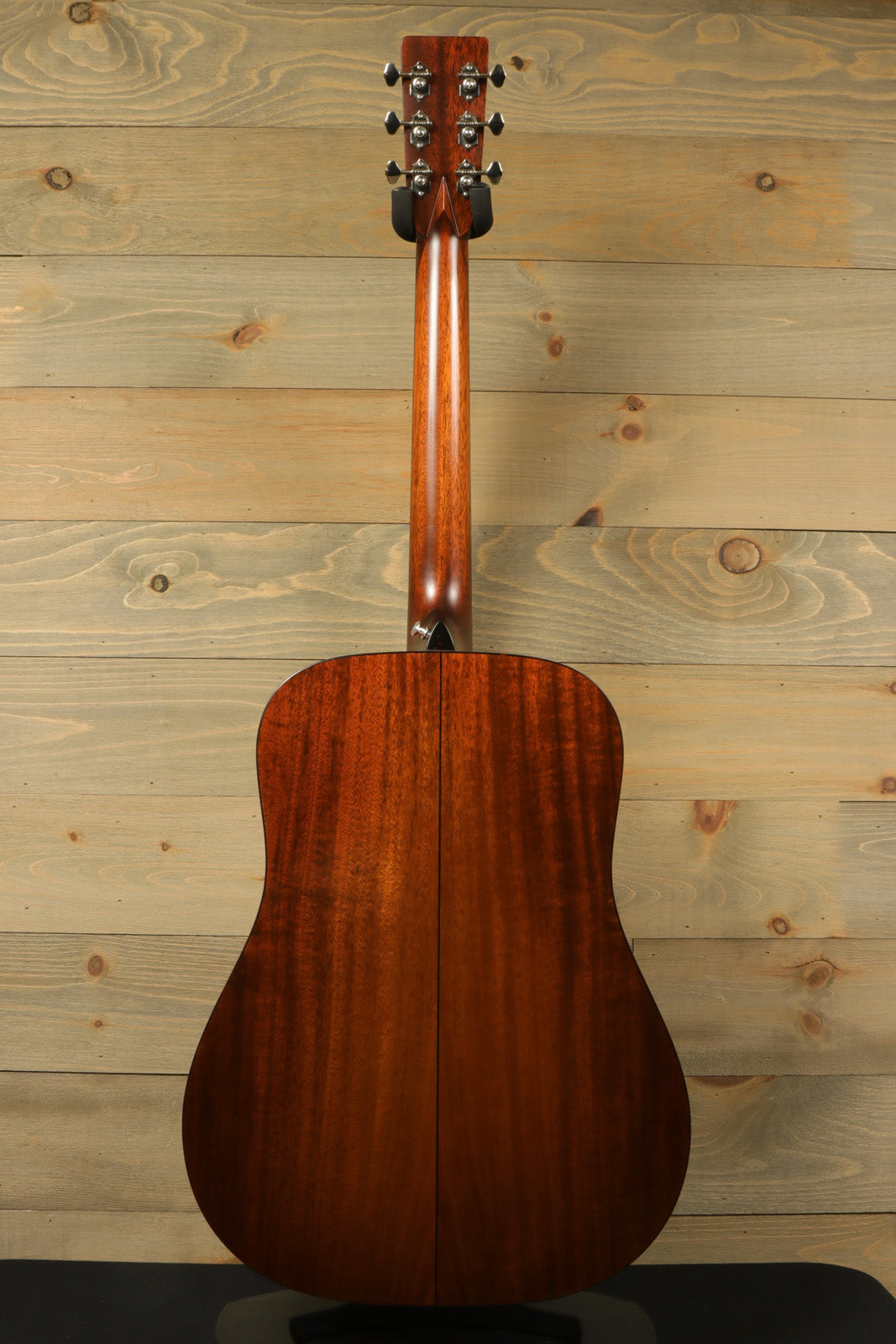 Eastman E10D-TC acoustic electric guitar, mahogany back, front view highlighting the craftsmanship