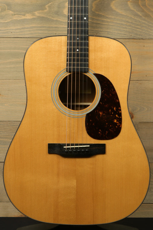 Eastman E10D-TC acoustic electric guitar with natural finish, front view