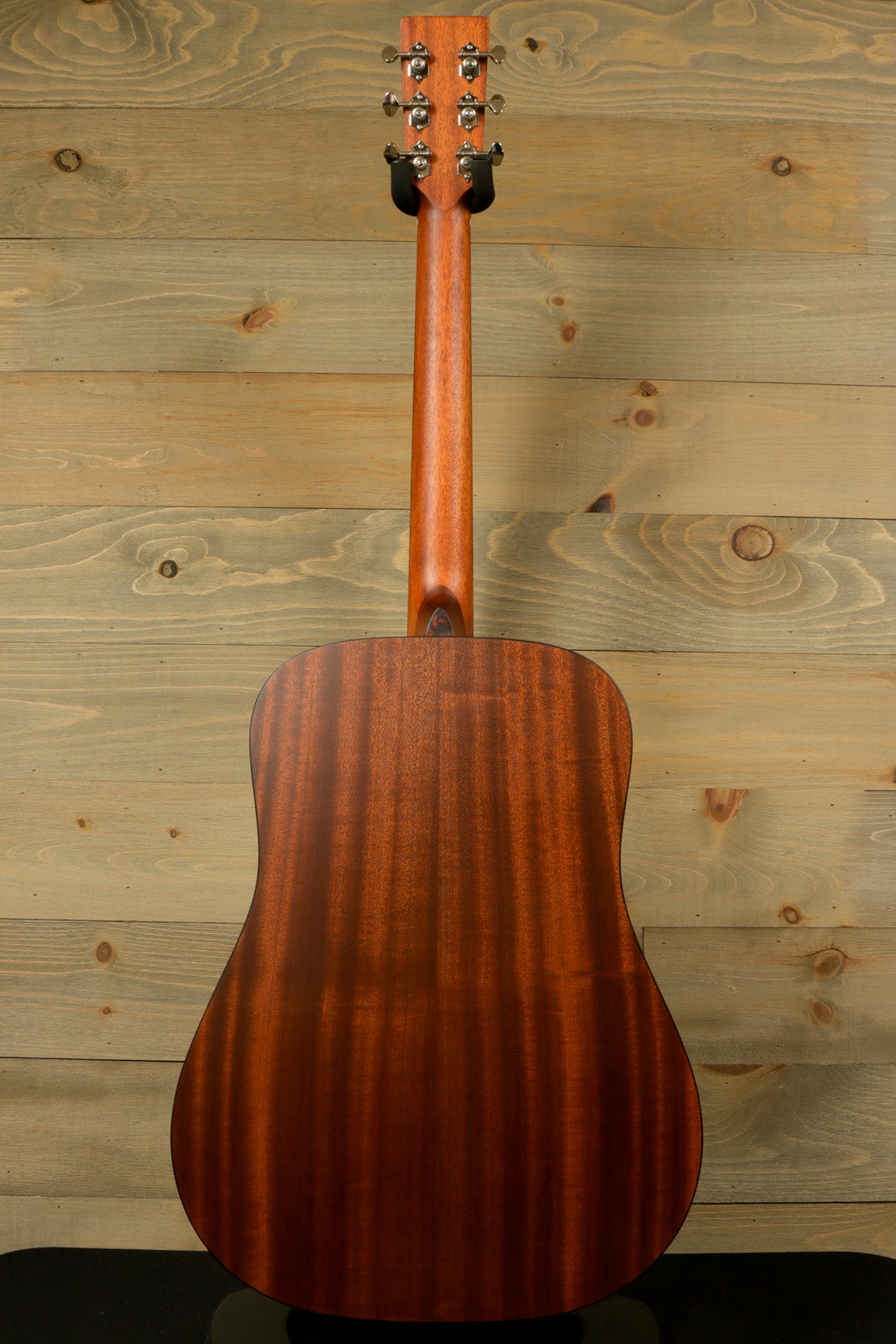 Eastman E1D-CLA acoustic guitar, natural finish, back view