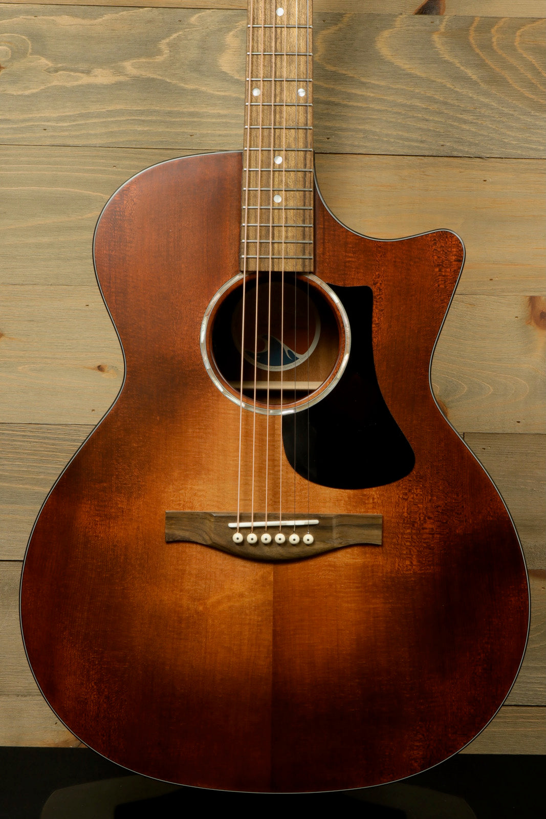 Eastman PCH1-GACE-CLA Acoustic Electric Guitar with Rich Brown Finish and Elegant Design