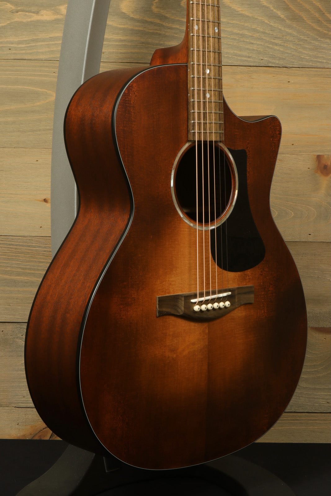 Eastman PCH1-GACE-CLA Acoustic Electric Guitar with a Rich Walnut Finish and Cutaway Design
