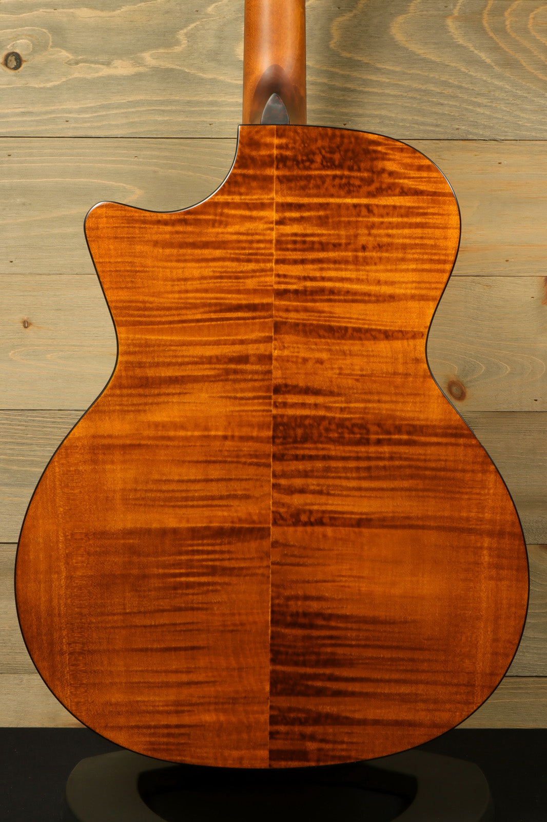 Eastman PCH3-GACE Amberburst Acoustic Guitar, back view showcasing the beautiful wood grain finish