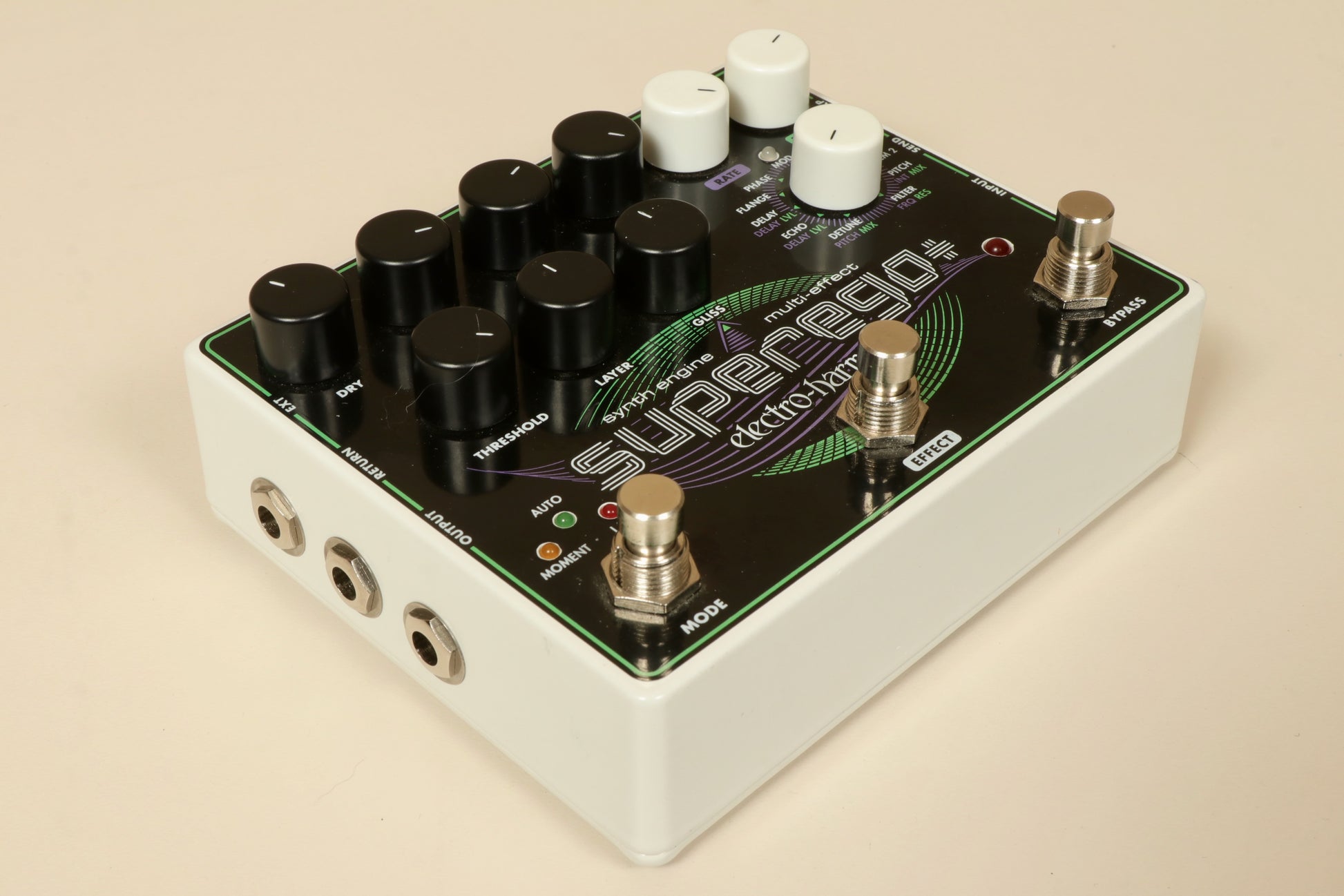 Electro-Harmonix Superego+ Effects Pedal with Multiple Control Knobs and Input Outputs