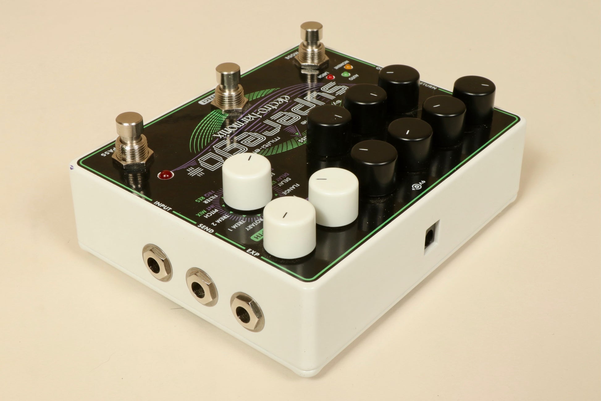 Electro-Harmonix Superego+ Effects Pedal with Multiple Controls for Enhanced Sound Creation