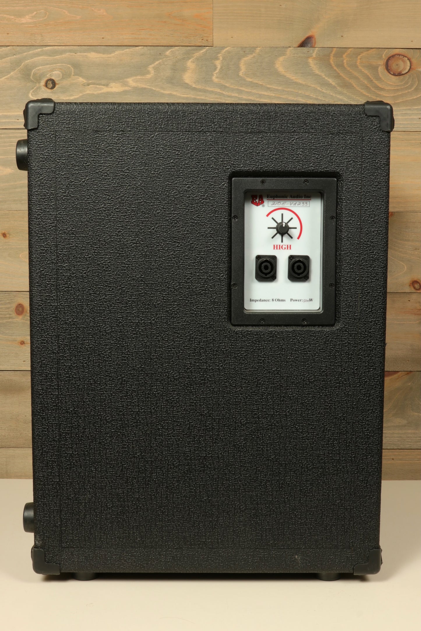 Used Euphonic Audio 210E bass cabinet with a sleek design for rich bass sound performance