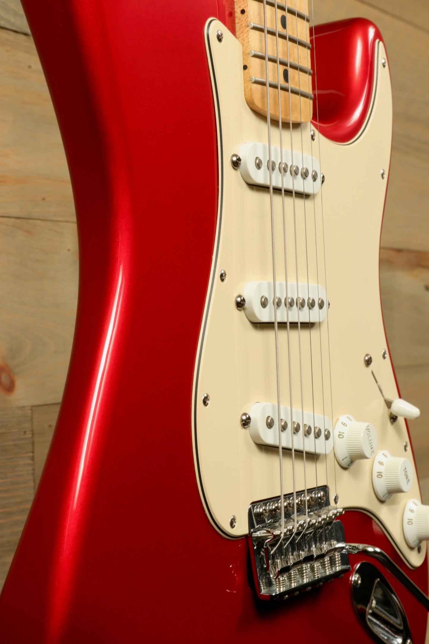 2006 Fender Standard Stratocaster with Hardshell Case USED in vibrant red finish, showcasing the body and pickups