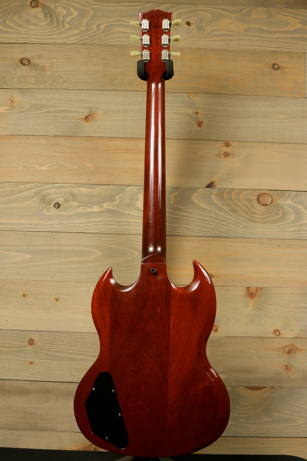 Gibson SG Special vintage cherry, back view showcasing the sleek body design