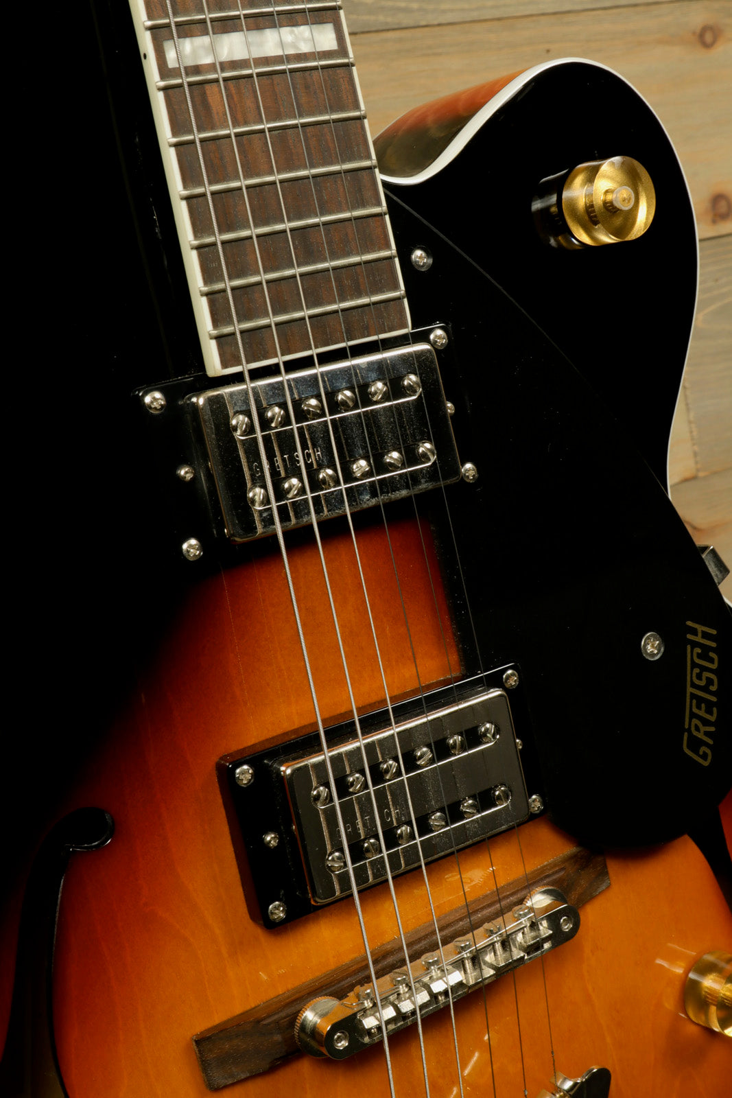 Gretsch G2420ABB with Hardshell Case (USED) showcasing classic hollow body design and pickups