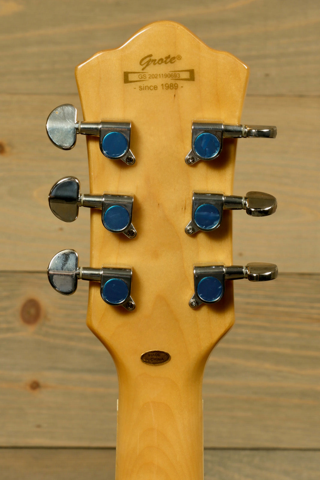 Grote Guitar Natural Hollow Body Jazz Electric Guitar Grwb-ztna - USED Grote