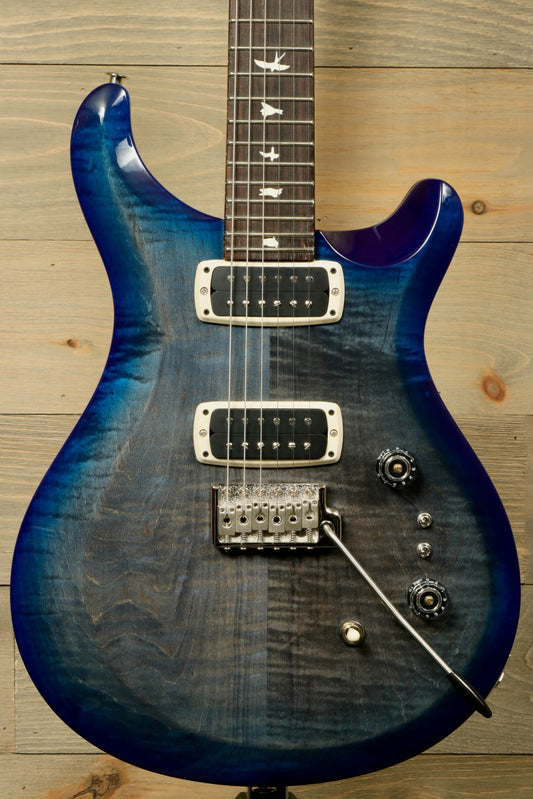 PRS S2 Custom 24-08 Faded Gray Black Blue Burst