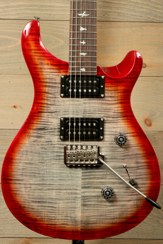 PRS SE Custom 24 Charcoal Cherry Burst