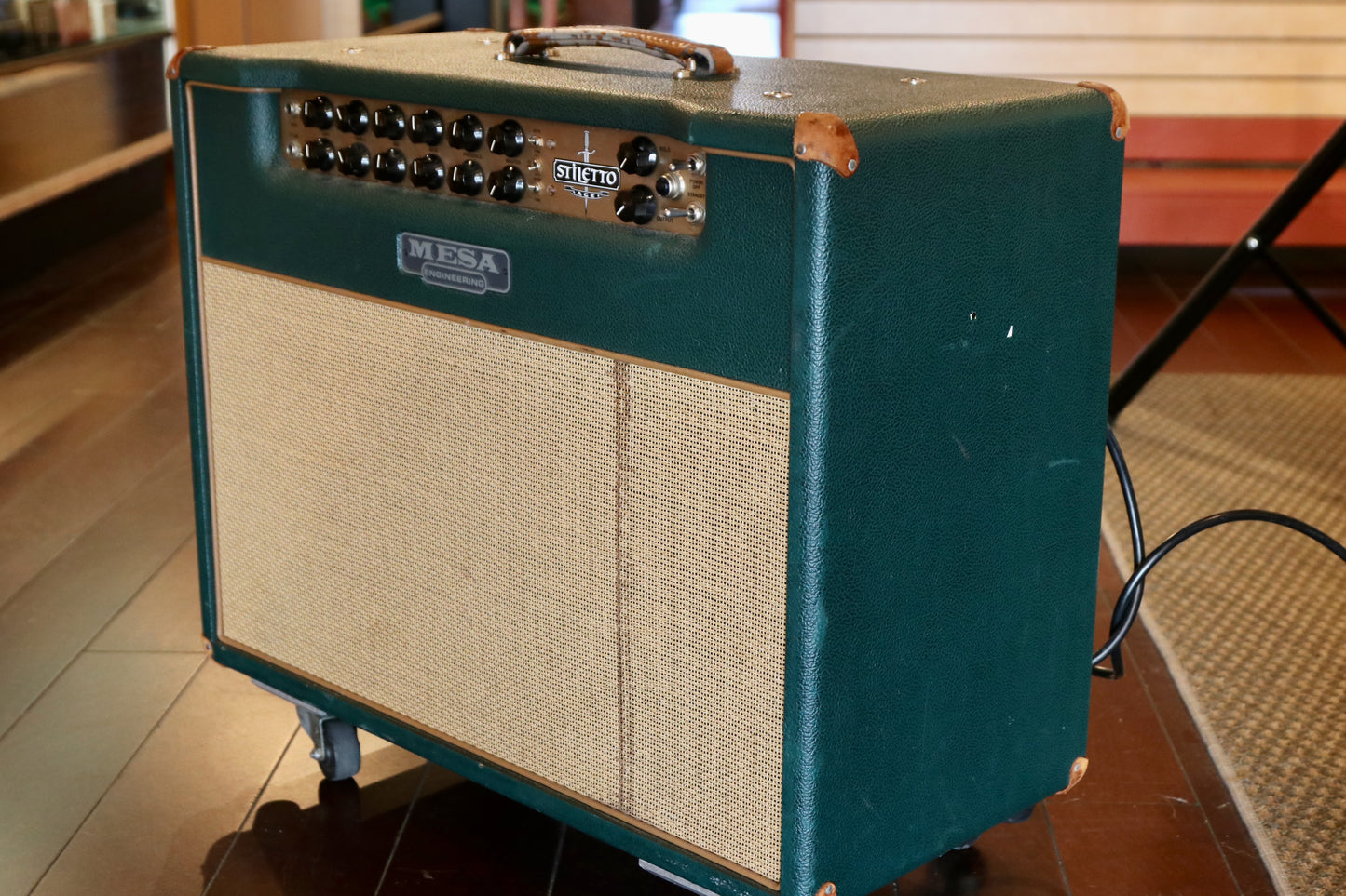 Mesa Engineering Stiletto Ace 1x12 Combo Amplifier with Vintage Green and Natural Wood Design