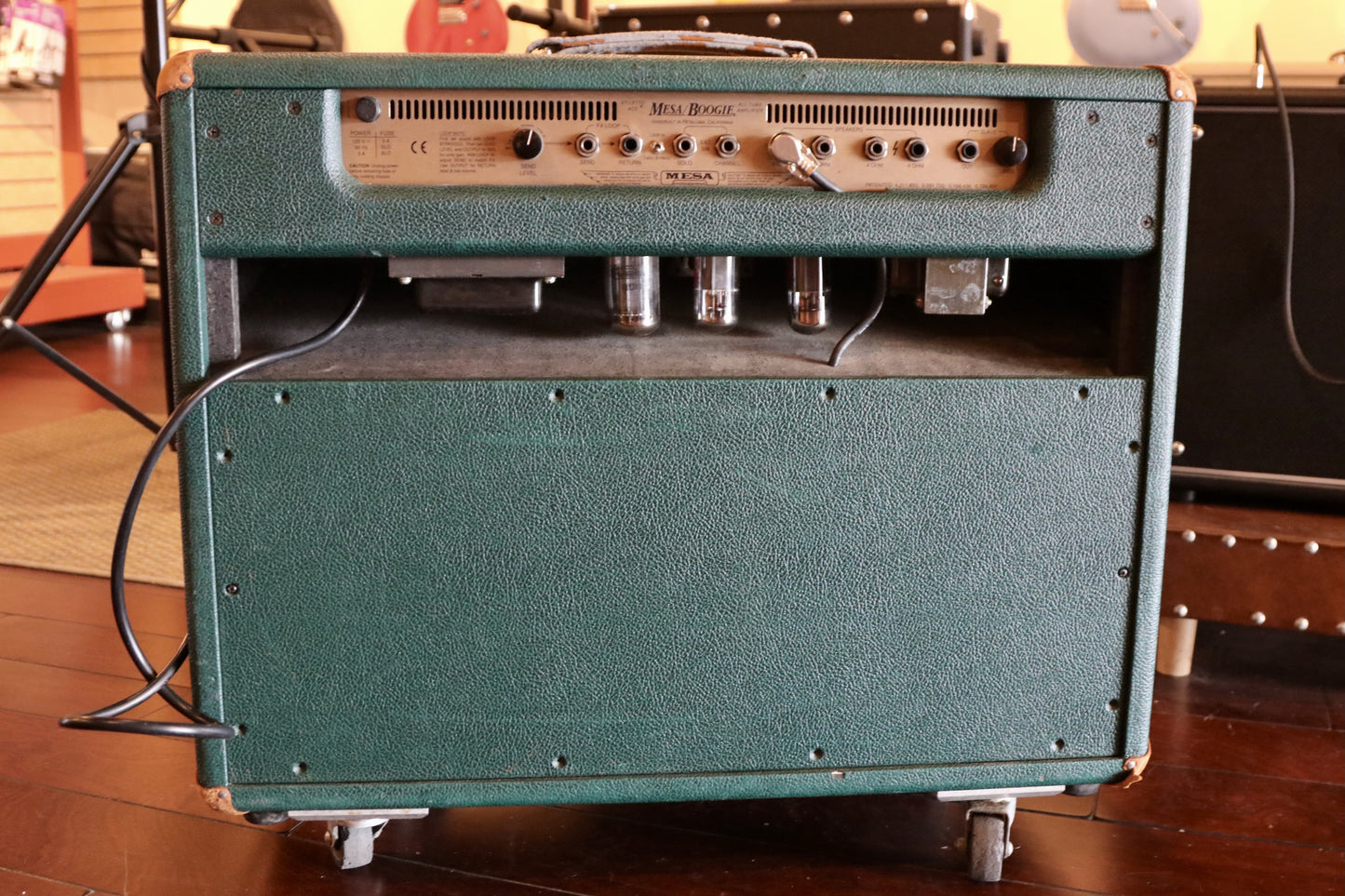 Mesa Engineering Stiletto Ace 1x12 Combo amplifier with vintage green covering and tube power section