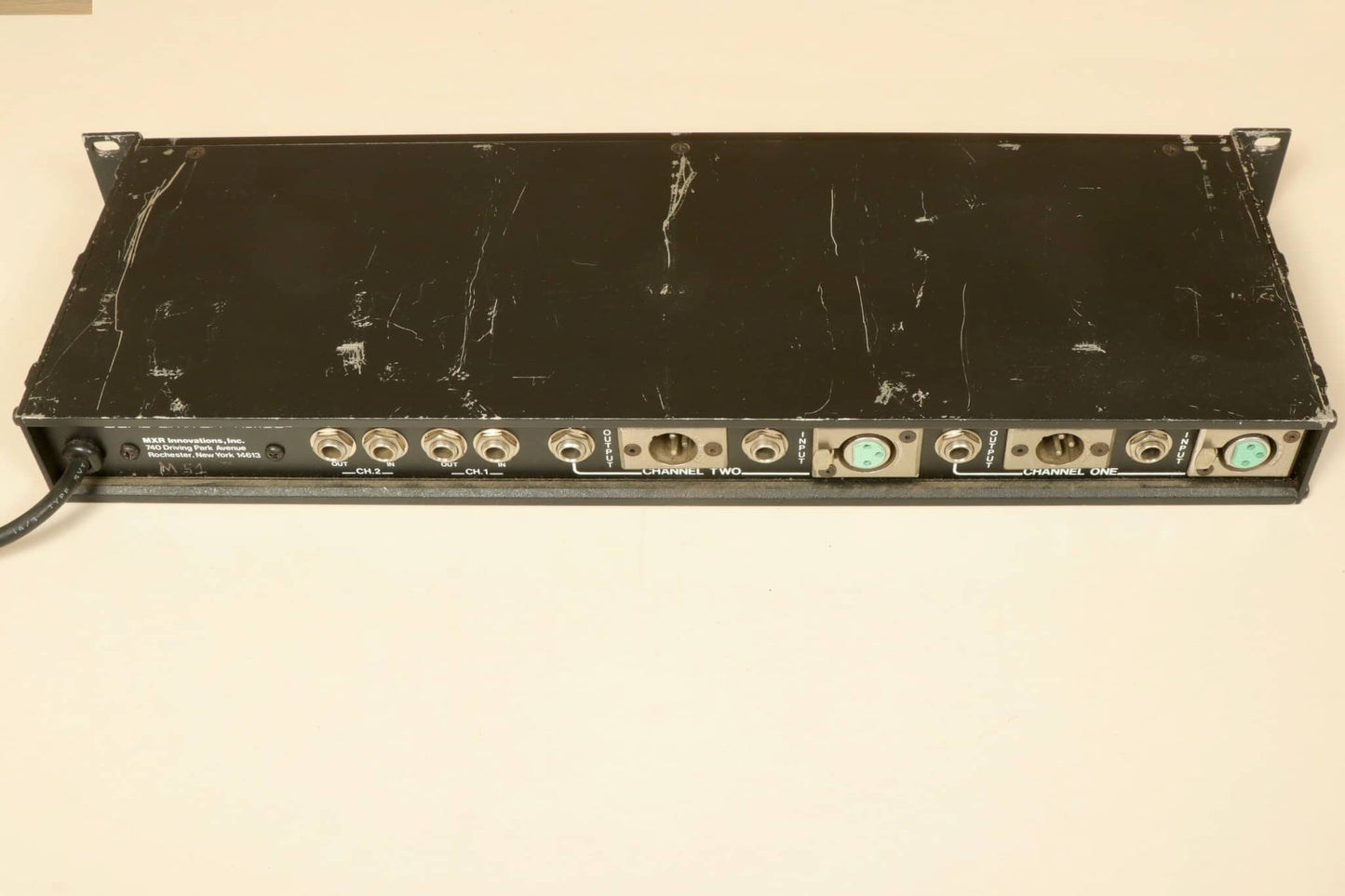 MXR PA & Sound Mixer with Multiple Inputs, Rear View Showing Connections