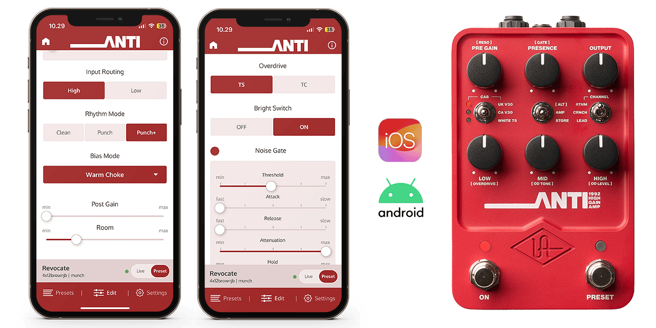 UAFX ANTI 92 High Gain Amp Emulator