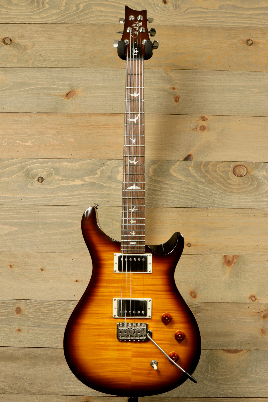 Paul Reed Smith SE DGT Sunburst Electric Guitar with PRS Gig Bag for musicians and guitar enthusiasts