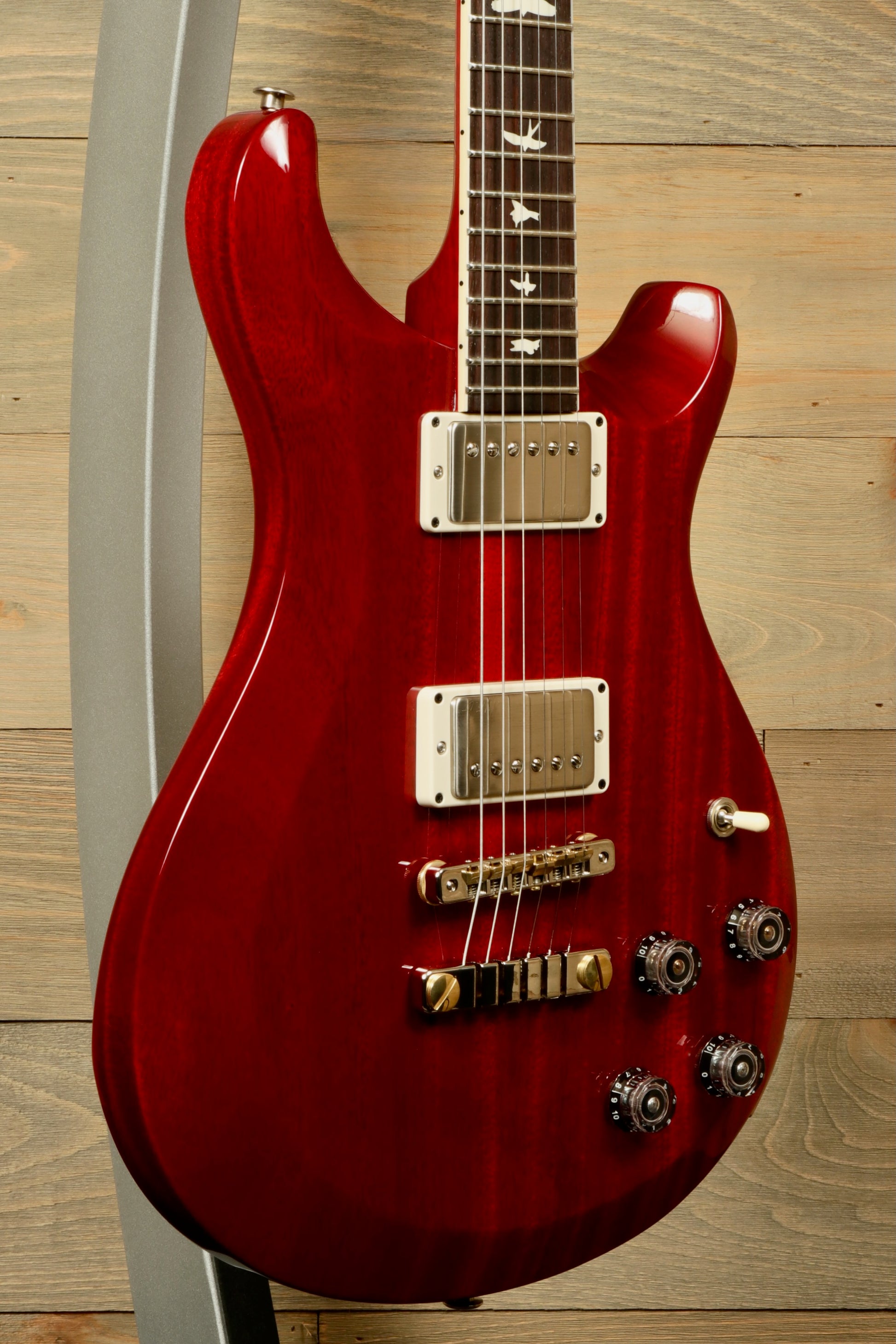 PRS 594 McCarty Electric Guitar in Red Finish with Gold Hardware and Classic Controls