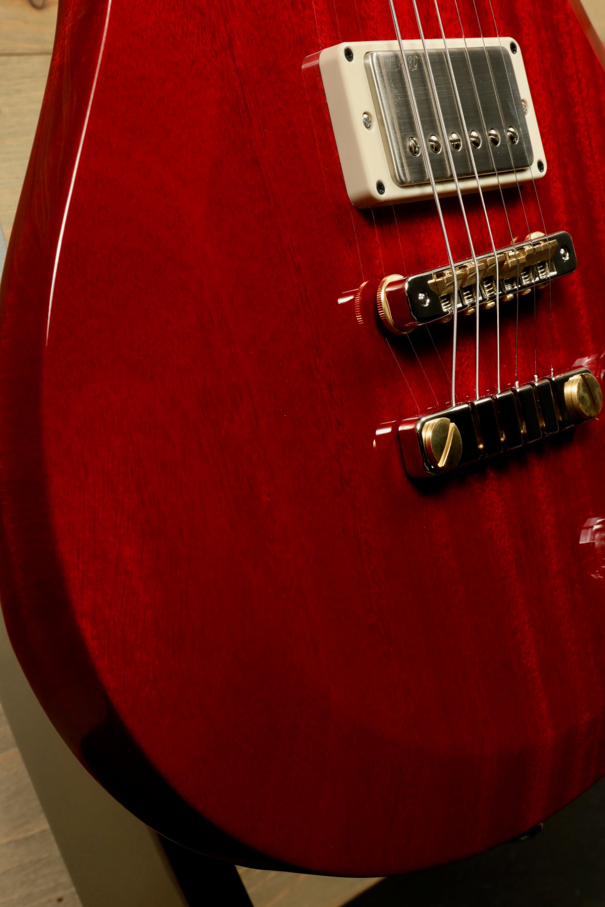 PRS 594 McCarty Electric Guitar in Cherry Red with Dual Humbucker Pickups
