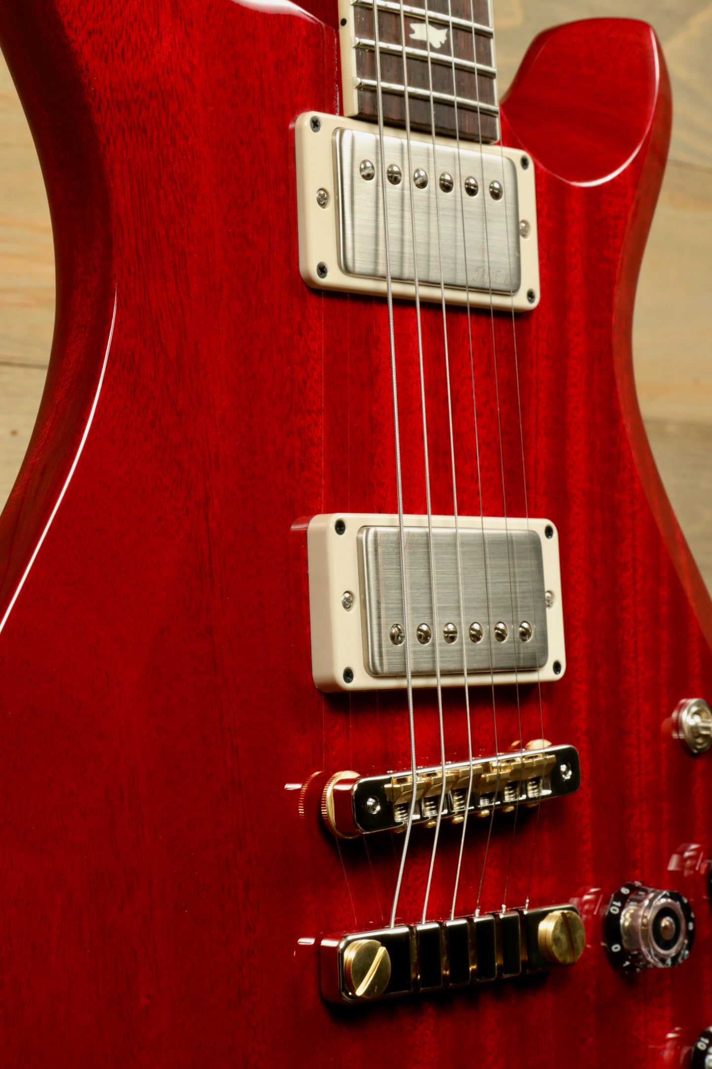 PRS 594 McCarty Electric Guitar in Glossy Red Finish with Dual Humbuckers
