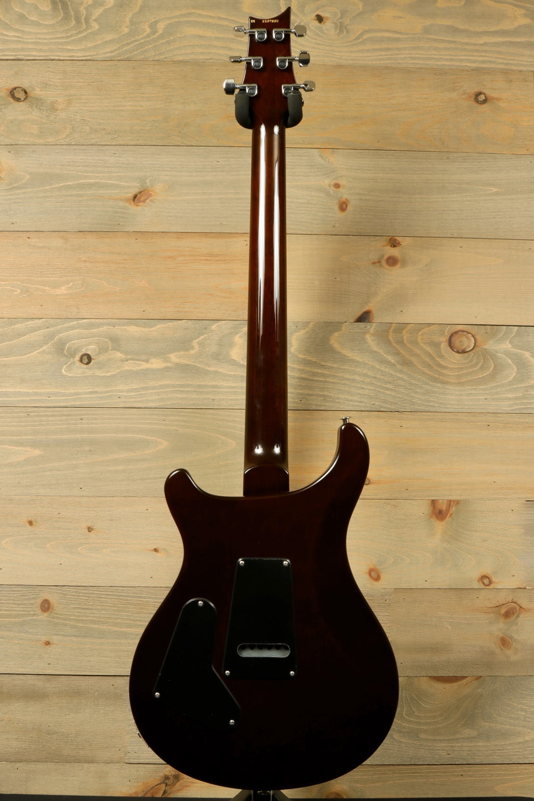 PRS USA PRS Custom 24 in a rich mahogany finish, rear view showcasing its sleek design