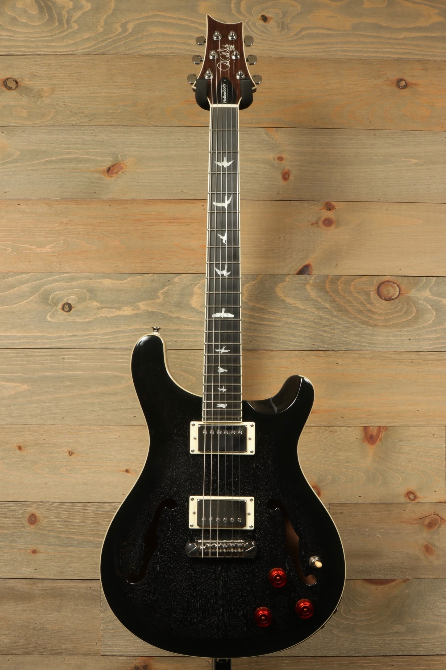 PRS SE Hollowbody Standard Piezo – Doghair – Excellent Condition w/ Hard Case, front view