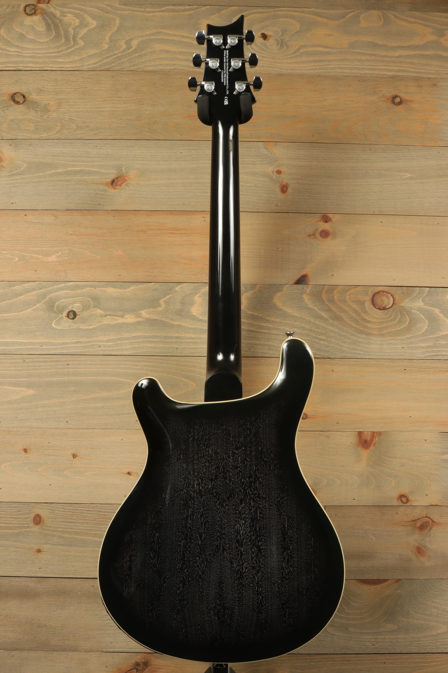 PRS SE Hollowbody Standard Piezo Doghair, back view, excellent condition with hard case