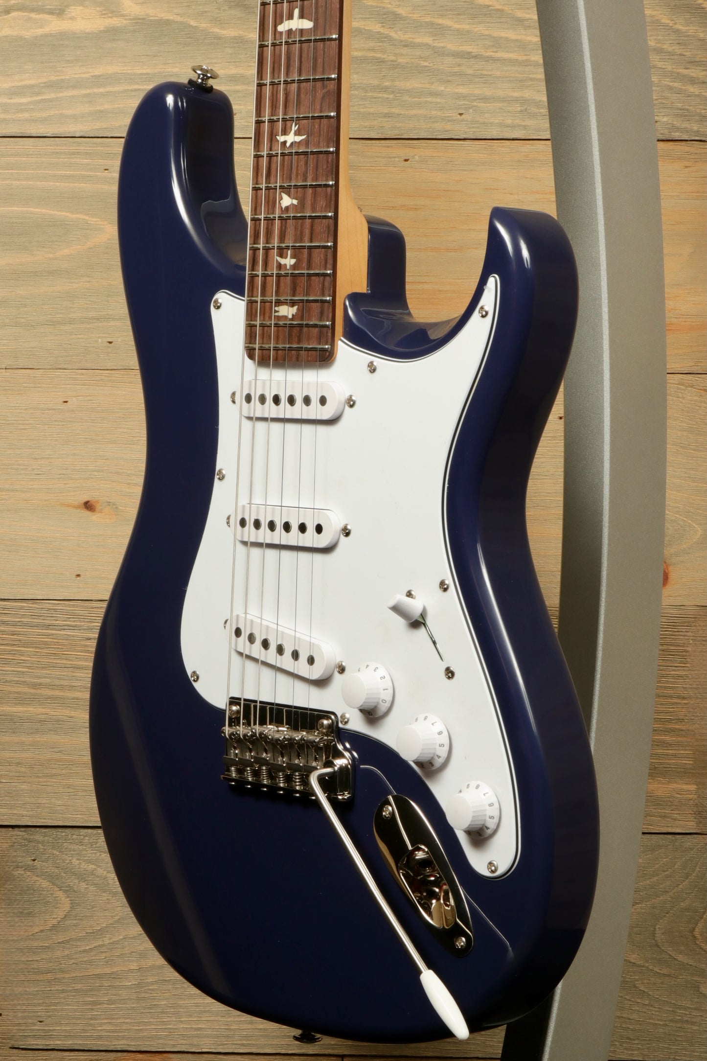 PRS SE Silver Sky Electric Guitar - Trad Blue with Rosewood Fingerboard, front view