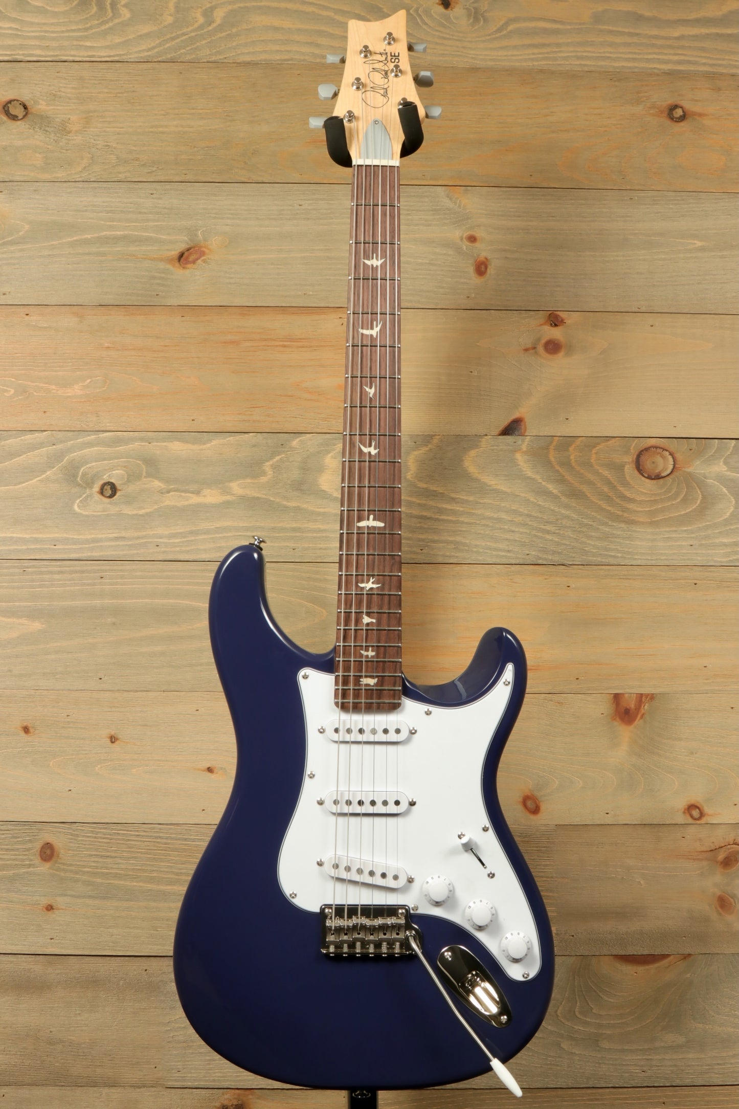 PRS SE Silver Sky Electric Guitar - Trad Blue with Rosewood Fingerboard, front view  