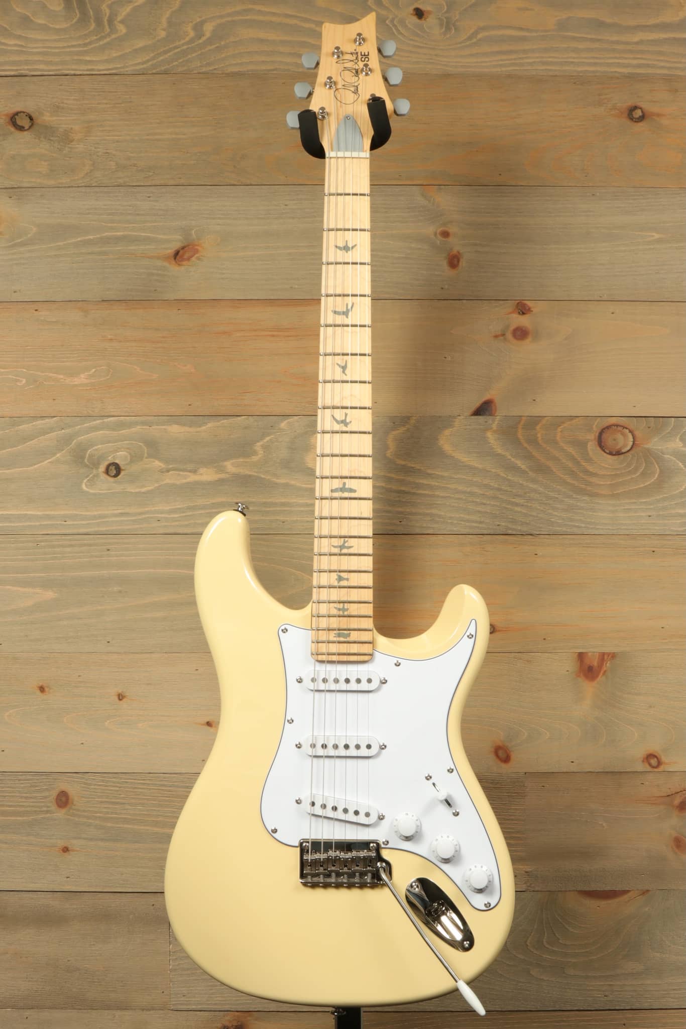PRS SE Silver Sky - Moon White Electric Guitar with a Classic Design and Smooth Finish