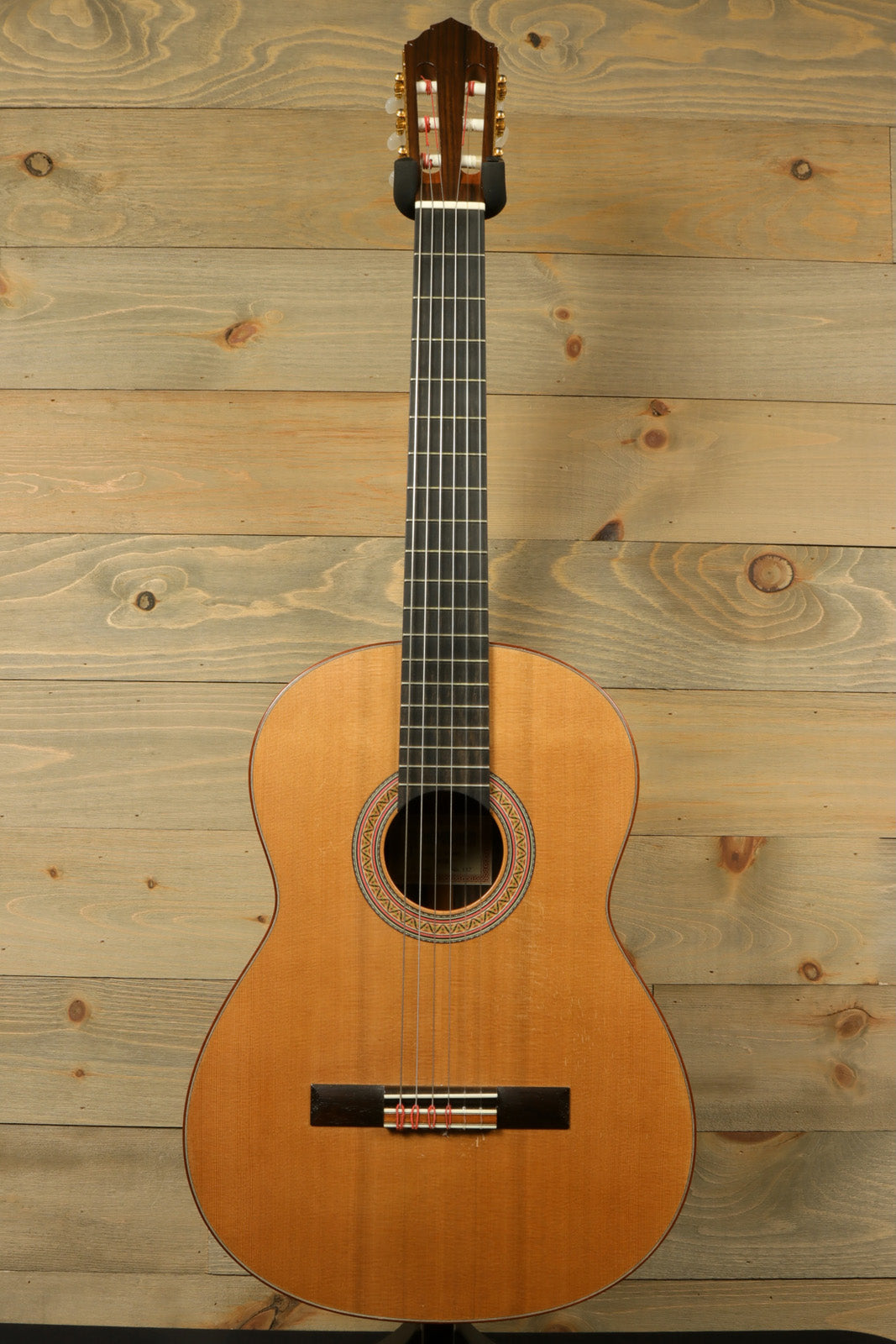 R. Thomas Rein Classical Concert Guitar in natural wood finish, front view